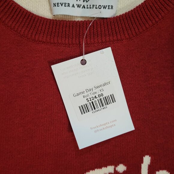 Never A Wallflower Game Day Roll Tide Sweater - Picture 5 of 7